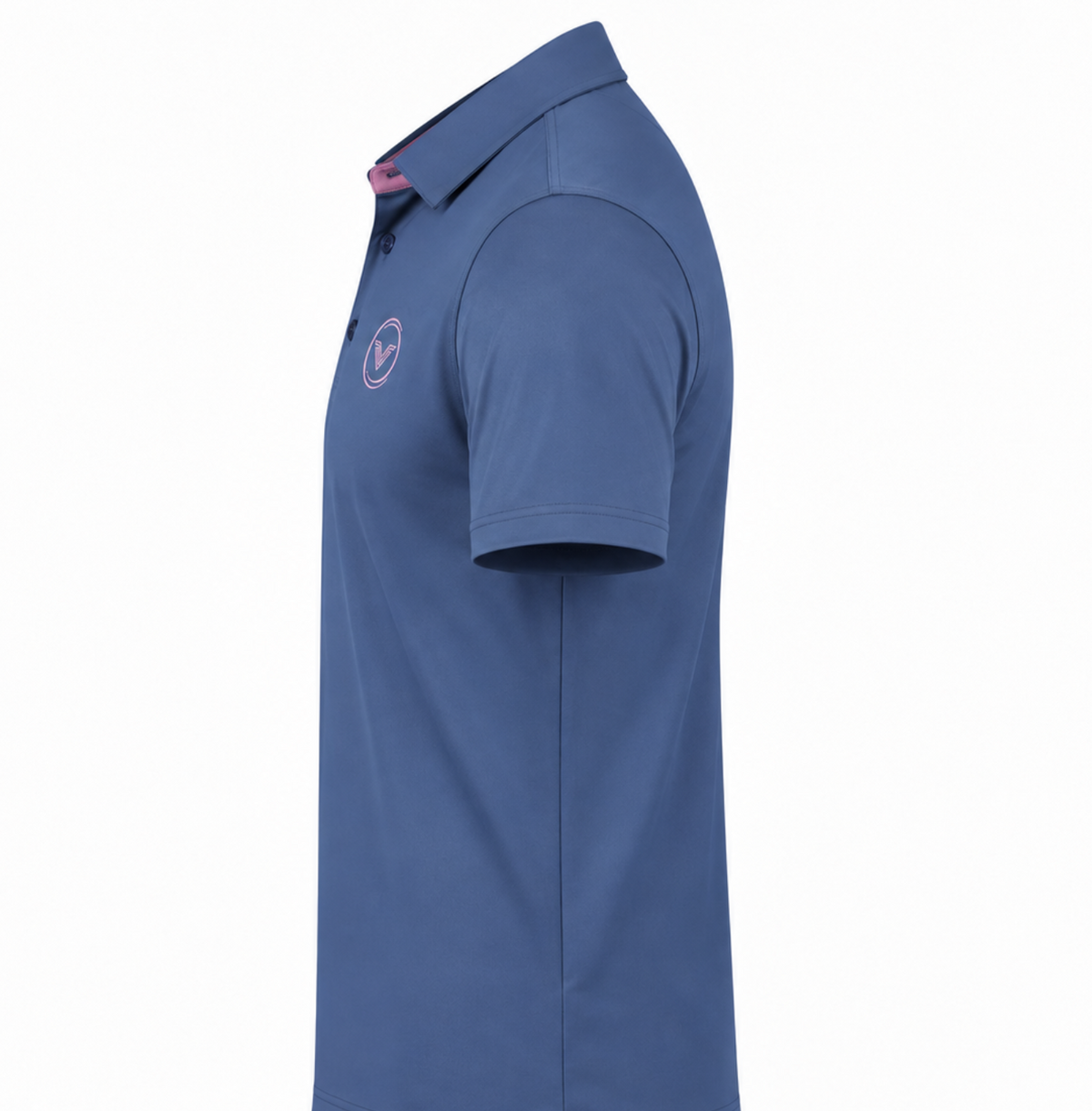 VES Golf Dusty Navy Blue Short Sleeve Polo Shirt
