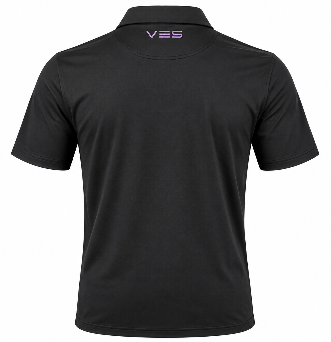 VES Golf Signature Short Sleeve Polo – Black