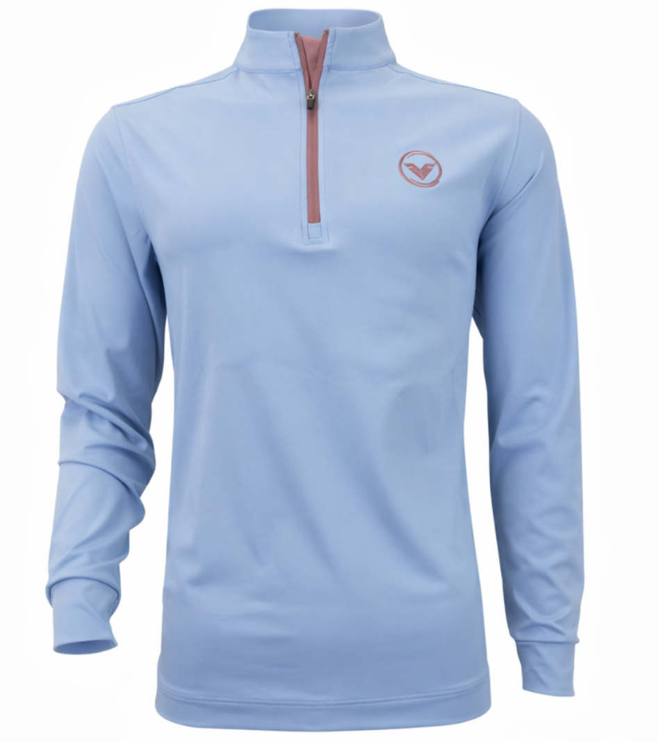 VES Golf Cadet Blue Lightweight Quarter Zip