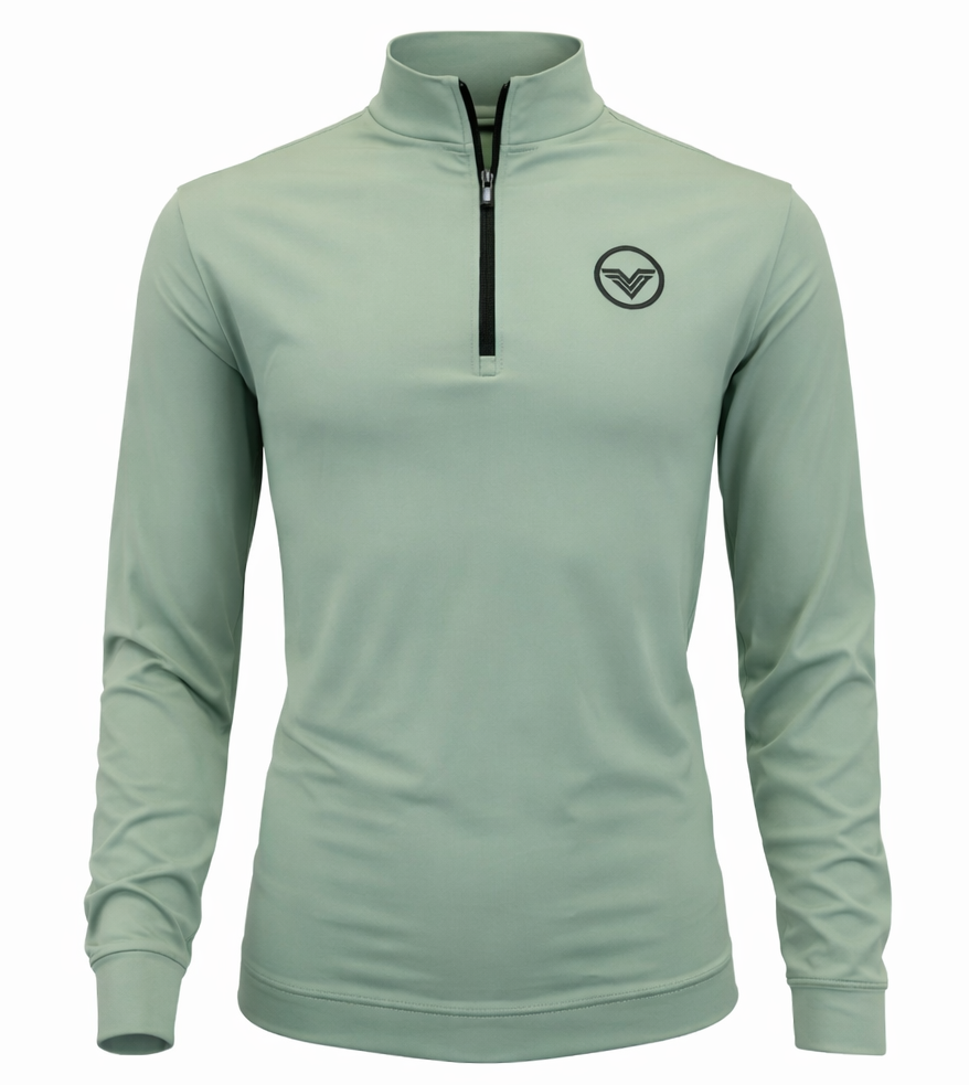 VES Golf Olive Green Lightweight Quarter Zip
