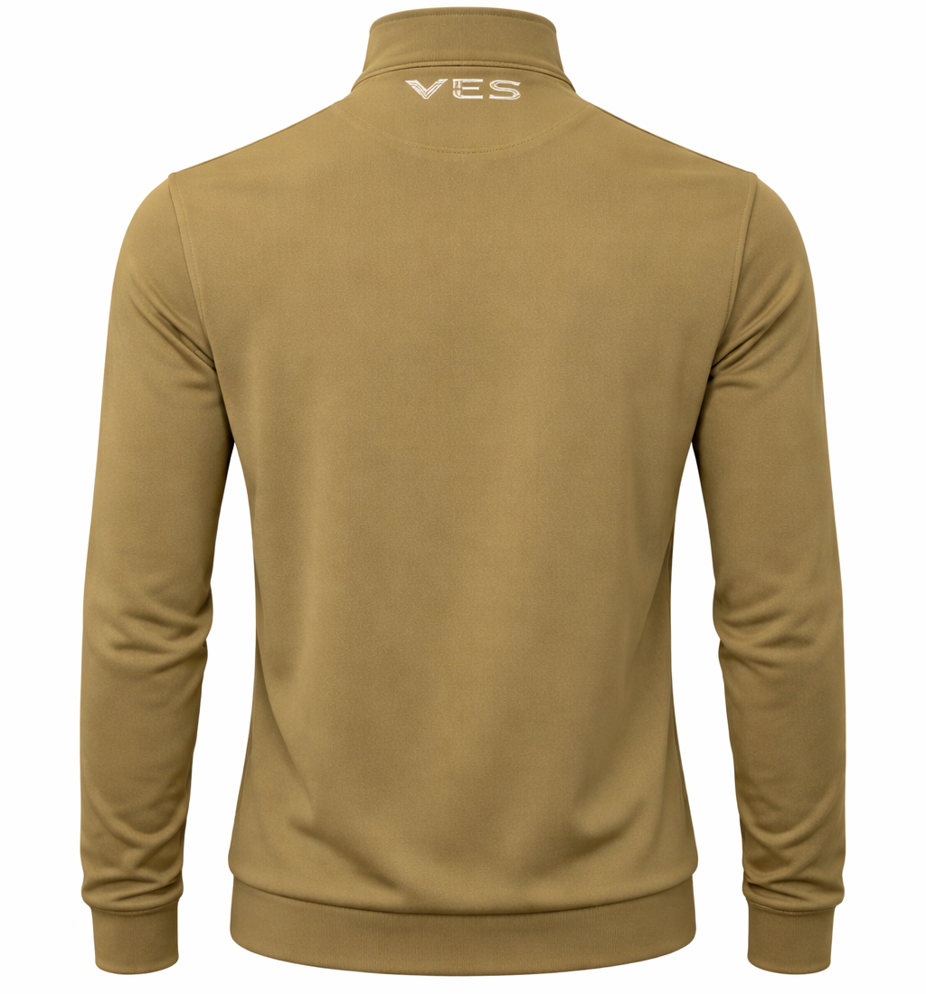 VES Golf Golden Brown Quarter Zip
