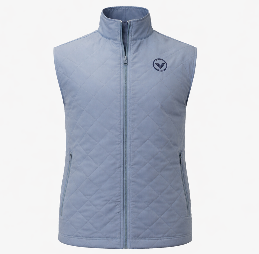 VES Golf Sky Blue Quilted Performance Vest