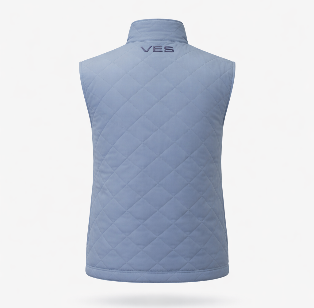 VES Golf Sky Blue Quilted Performance Vest
