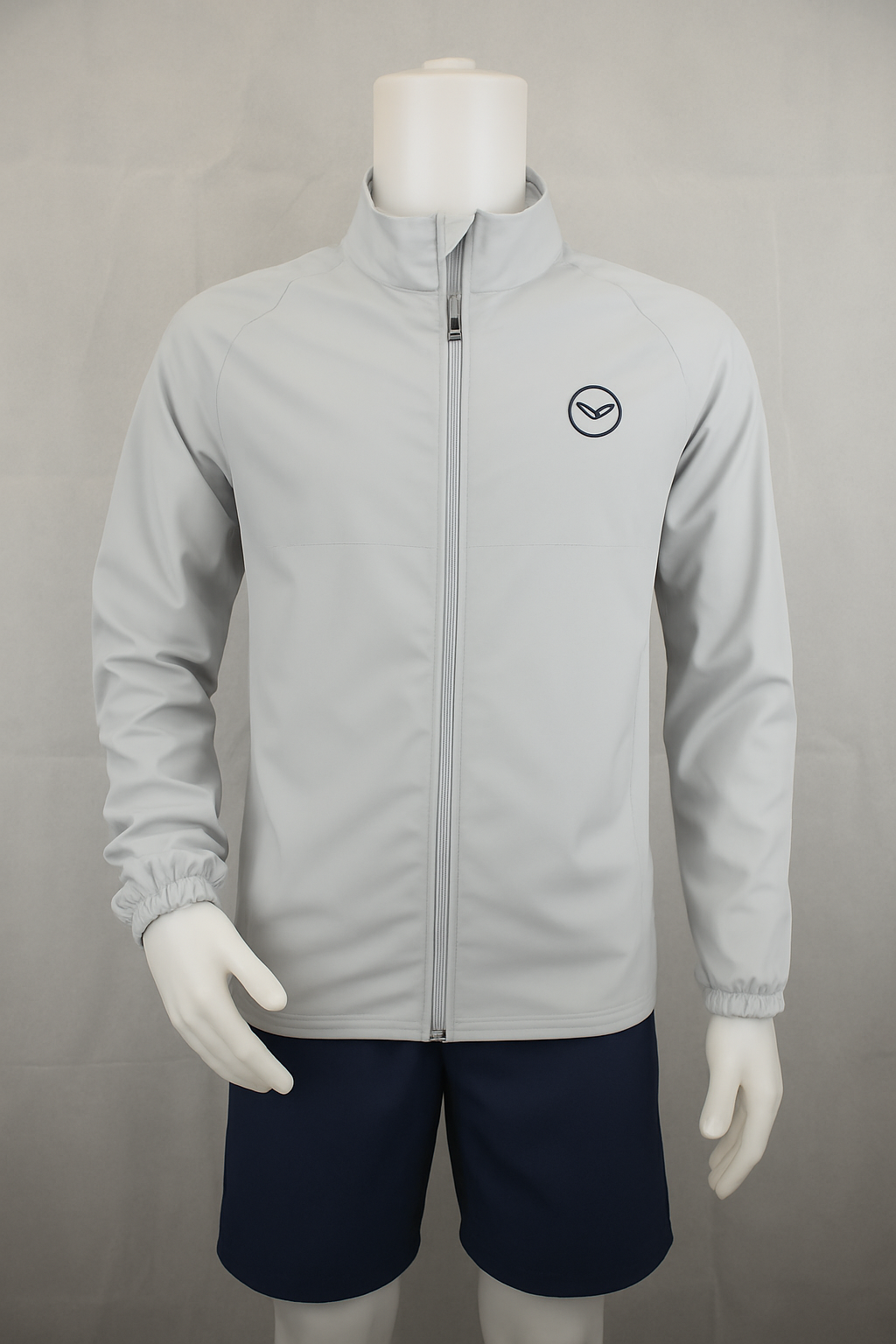 VES Golf Light Cool Grey Zip Up Windbreaker