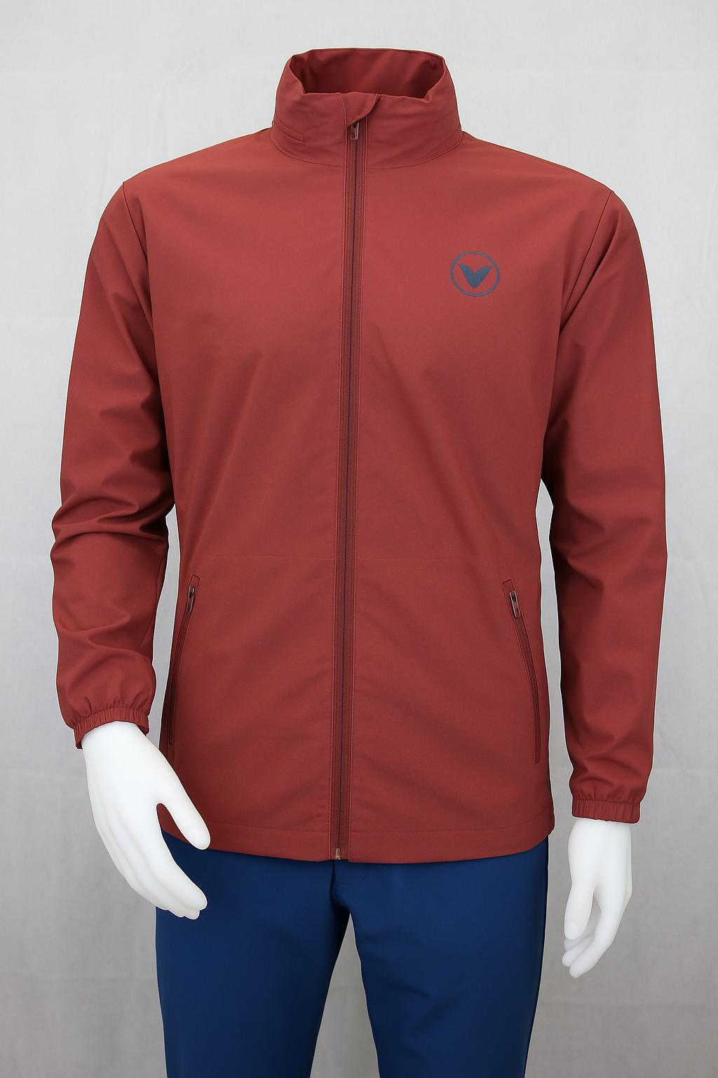 VES Golf Apple Red Zip Up Water Resistant Jacket