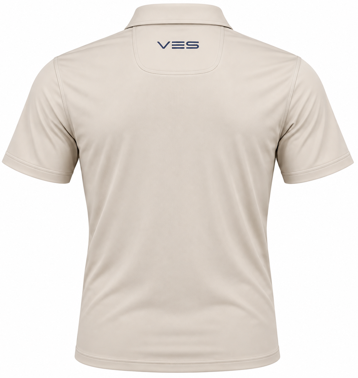 VES Golf Solid Stone Short Sleeve Polo Shirt