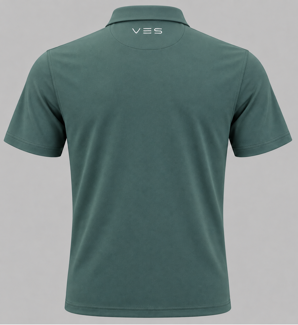 VES Golf Solid Green Short Sleeve Polo Shirt