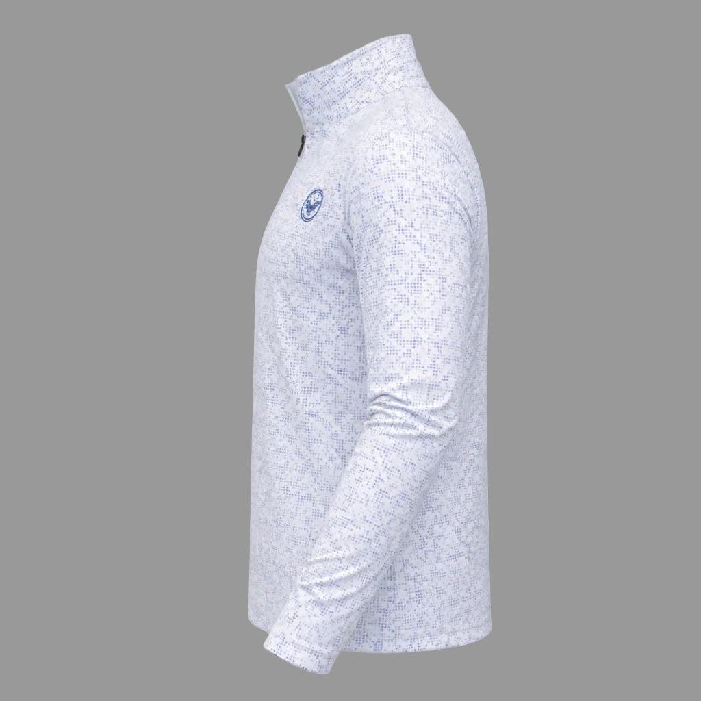 VES Golf Blue Pixel Lightweight Quarter Zip