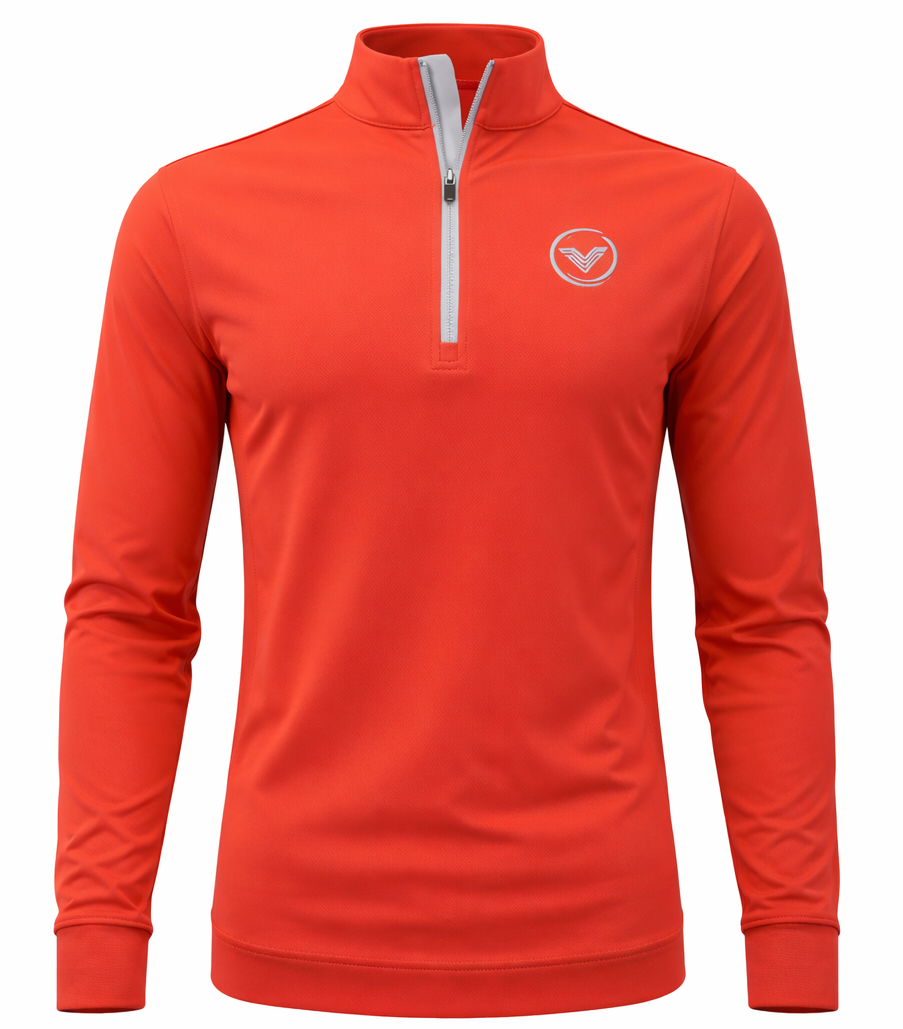 VES Golf Brick Red Lightweight Quarter Zip