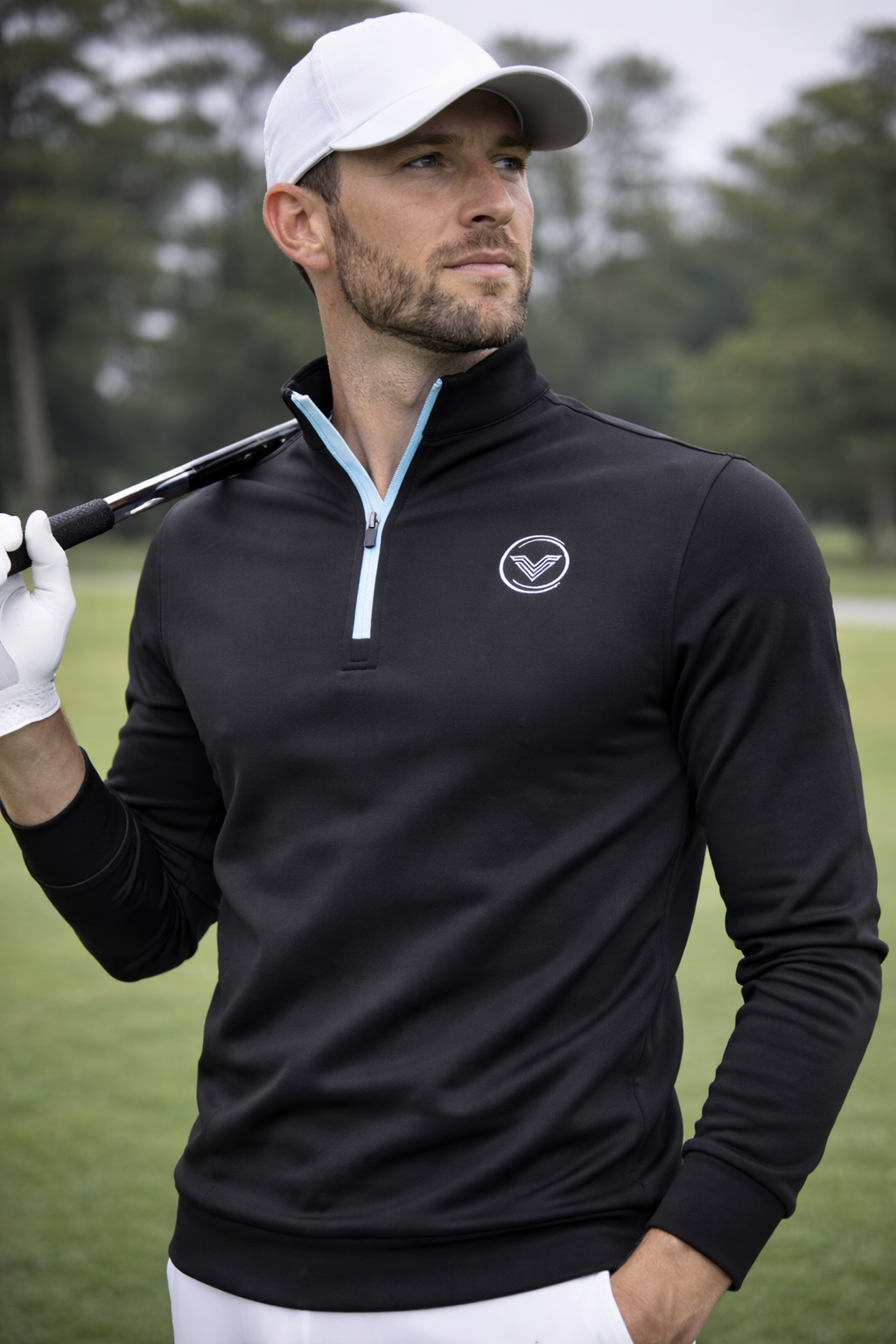 VES Golf Black Onyx Quarter Zip