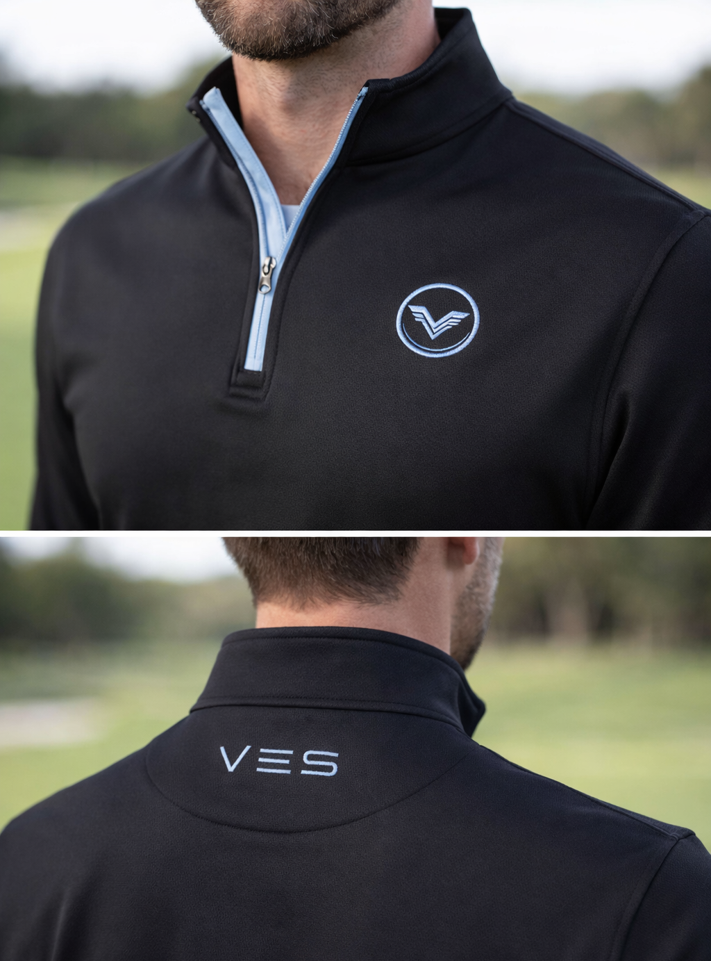 VES Golf Black Onyx Quarter Zip