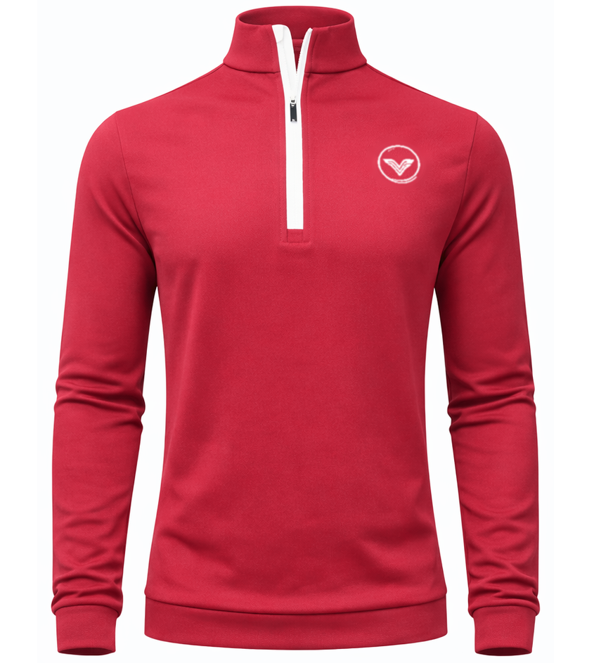 VES Golf Crimson Red Quarter Zip
