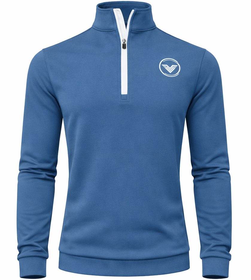 VES Golf Dress Blue Quarter Zip