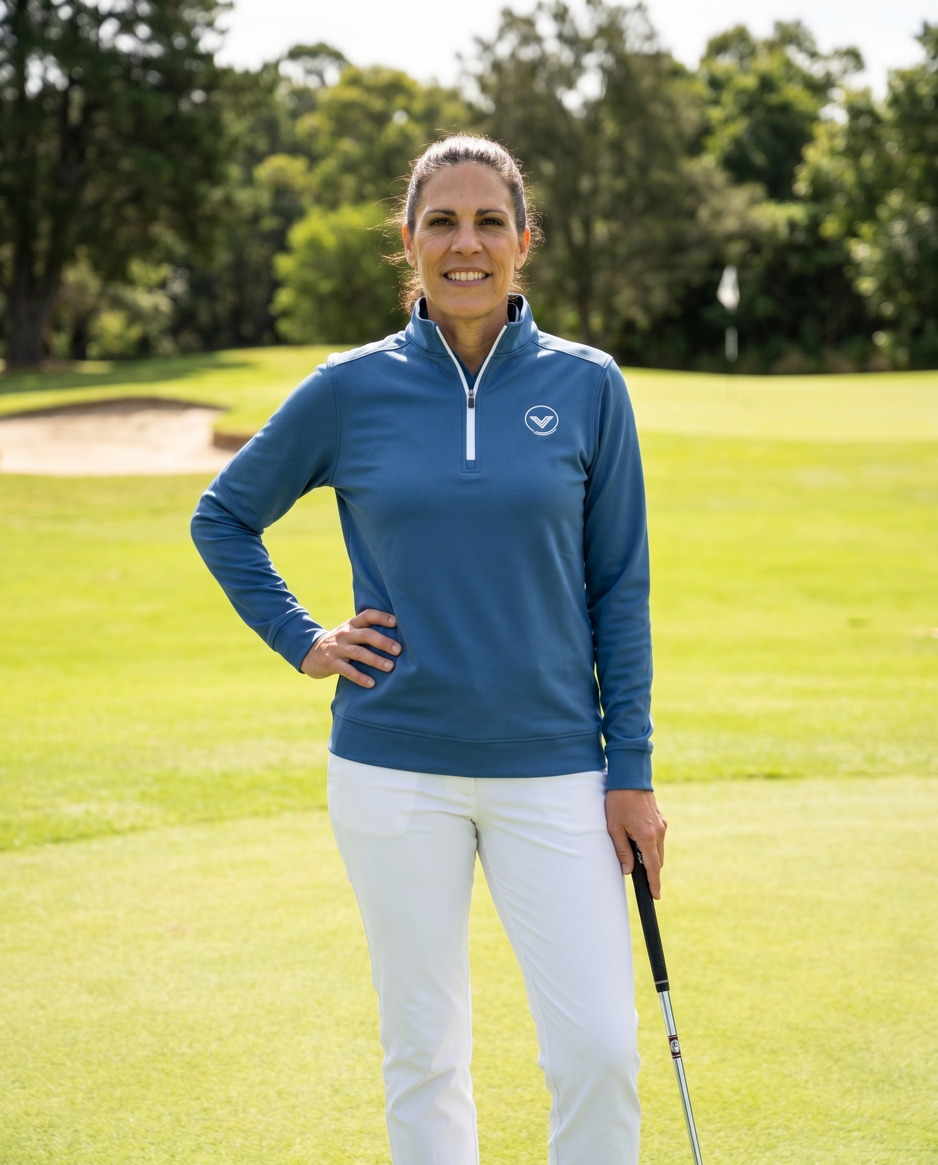 Dress Blue Golf Quarter Zip Pullover | VES Golf