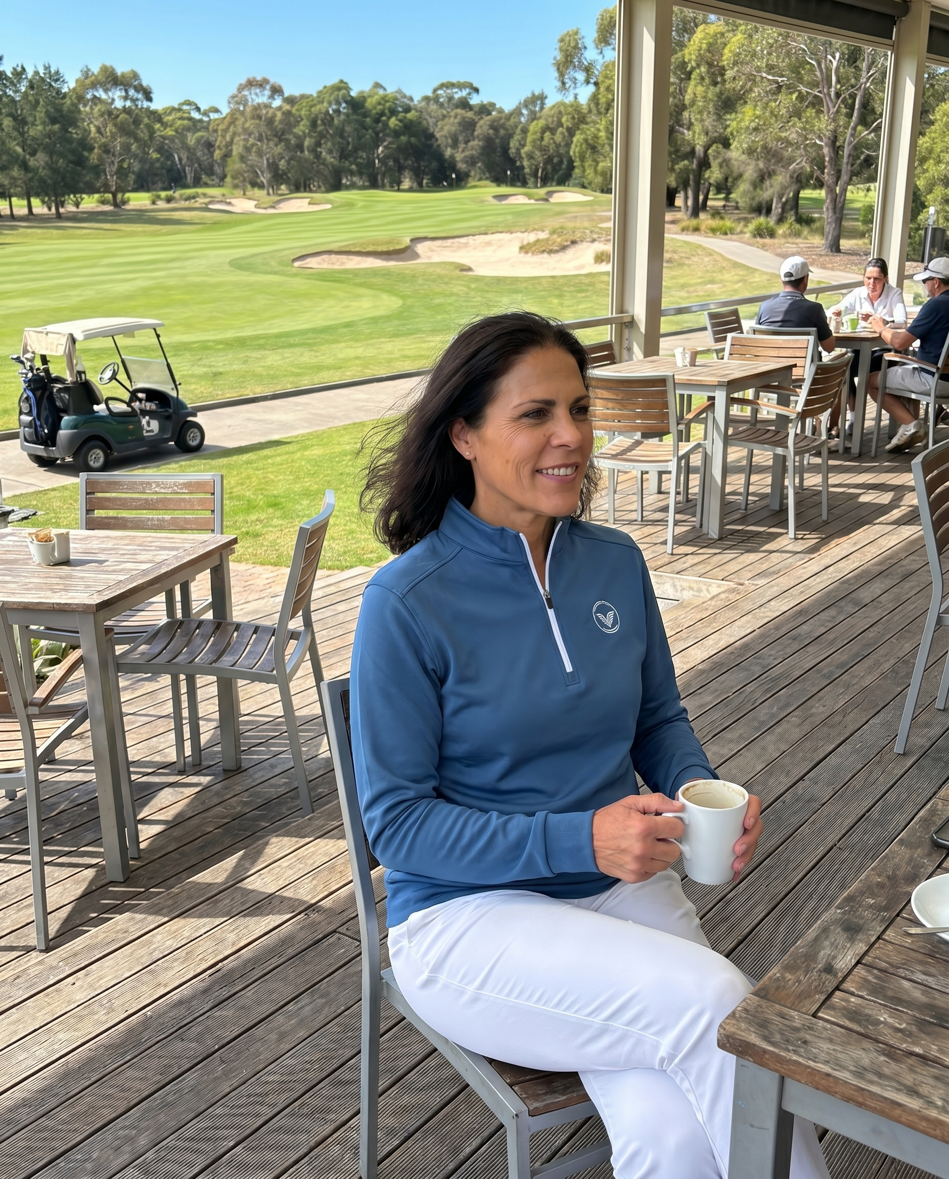 Dress Blue Golf Quarter Zip Pullover | VES Golf