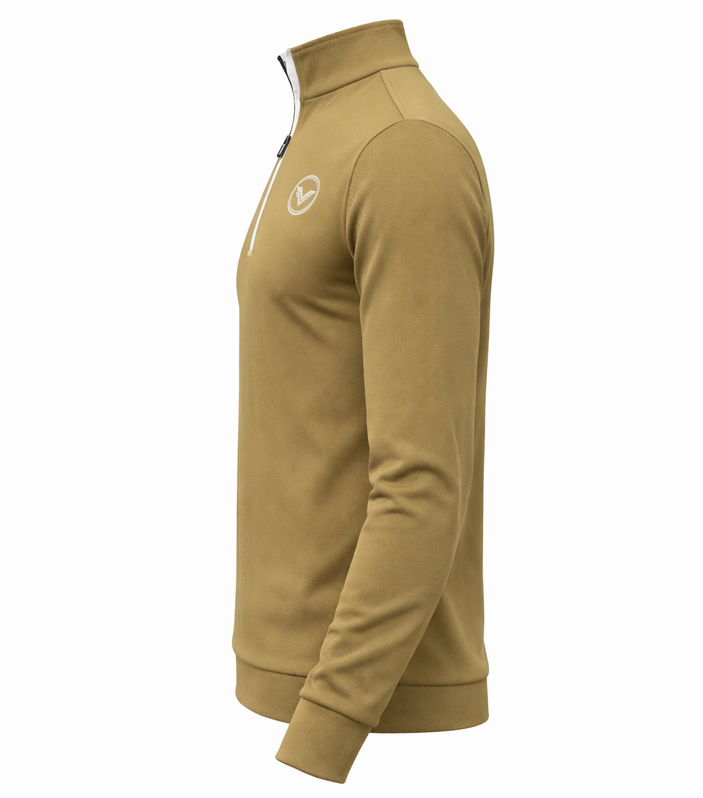 VES Golf Golden Brown Quarter Zip
